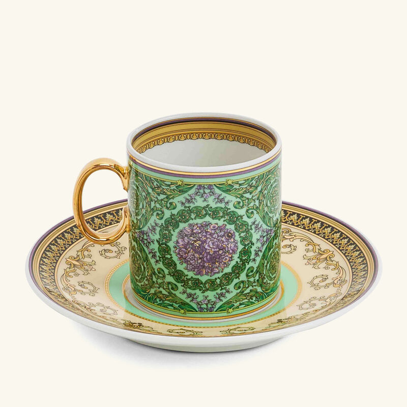 فيرساتشي فنجان القهوة باروكو موزاييك مزين بنقوش