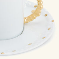 l objet haas mojave espresso cup   saucer white set of 6