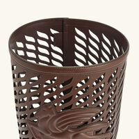 etro drill waste basket dark brown