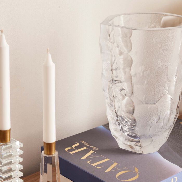 lalique terramineral silex vase large clear