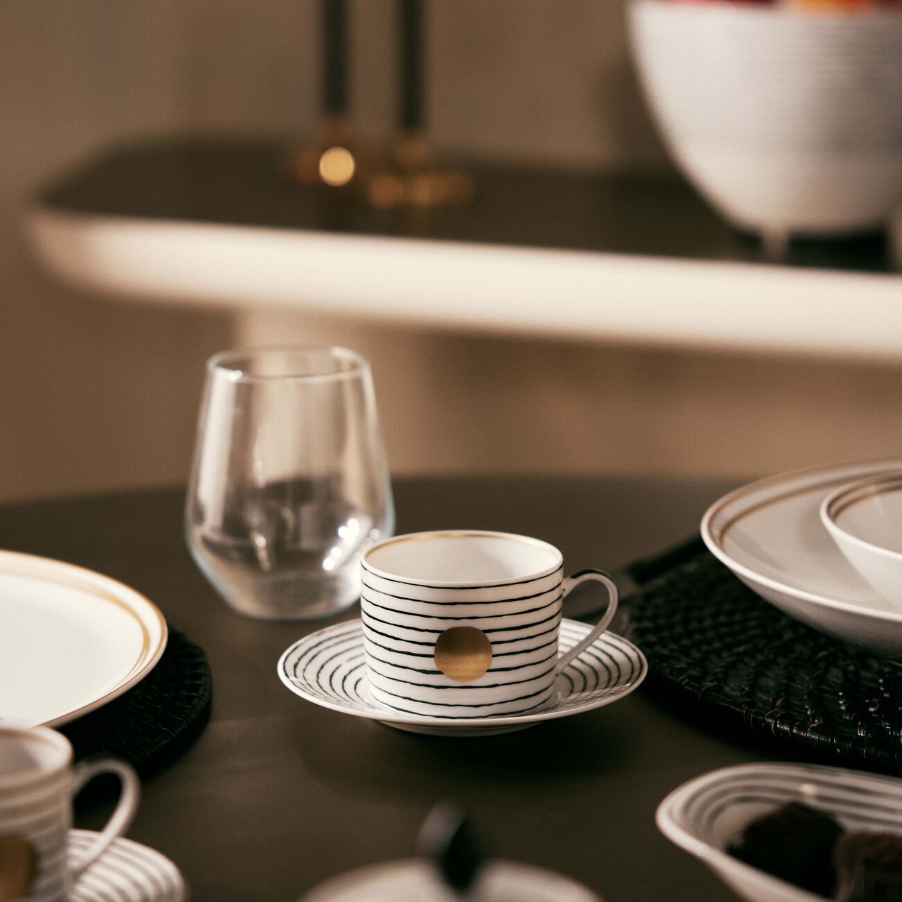 bernardaud aboro tea cup   saucer pattern