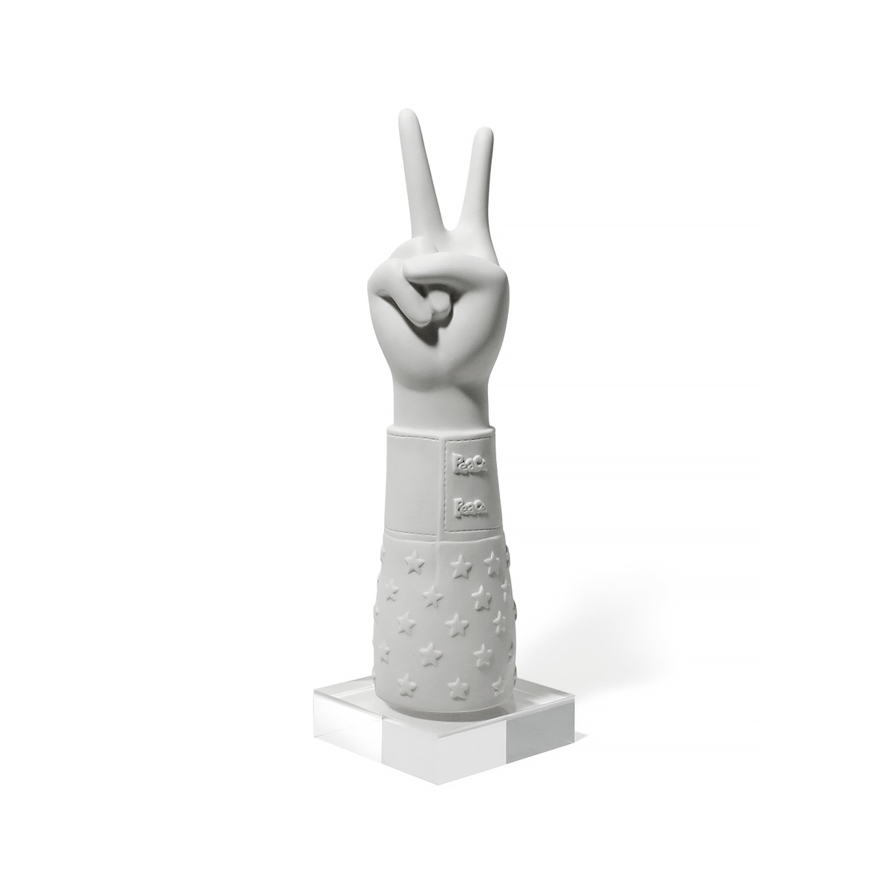 jonathan adler peace hand sculpture medium white