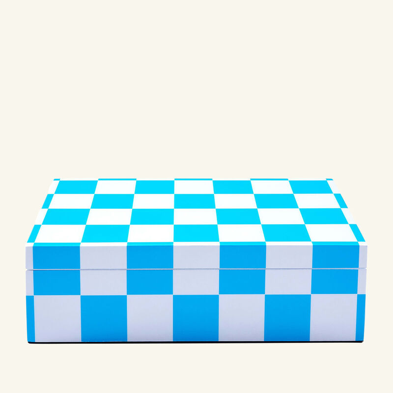 Checkerboard Box Blue jonathan adler checkerboard box blue