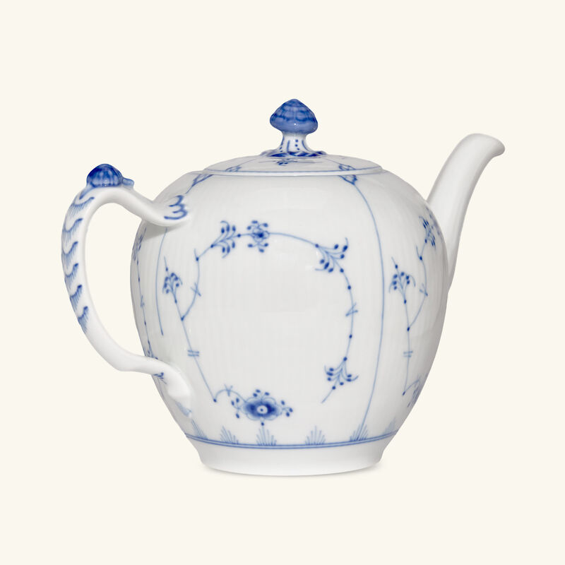 Blue Fluted Plain Teapot White royal copenhagen blue fluted plain teapot white