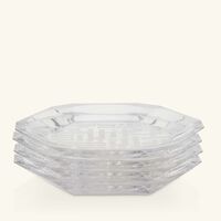 dimlaj dar bread plate clear 18cm set of 4