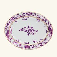 bernardaud prunus soup plate round purple 19cm