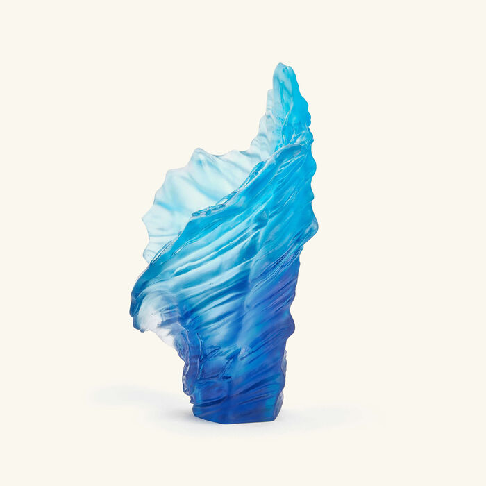 daum mer de corail vase small blue