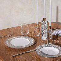 Tiara Dinner Plate Round Silver 28cm haviland tiara dinner plate round silver 28cm