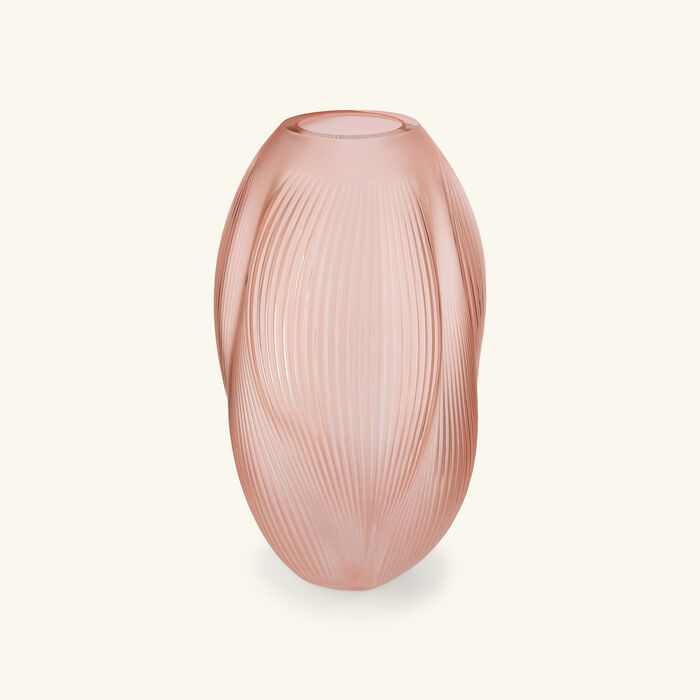lalique alize vase extra large pink