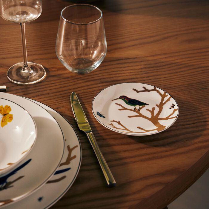 برناردو طبق الخبز والزبدة أو زوازو دائري باللون الذهبي 14 سم