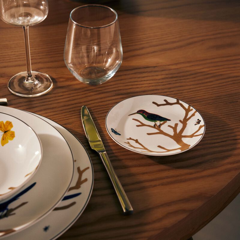 برناردو طبق الخبز والزبدة أو زوازو دائري باللون الذهبي 14 سم