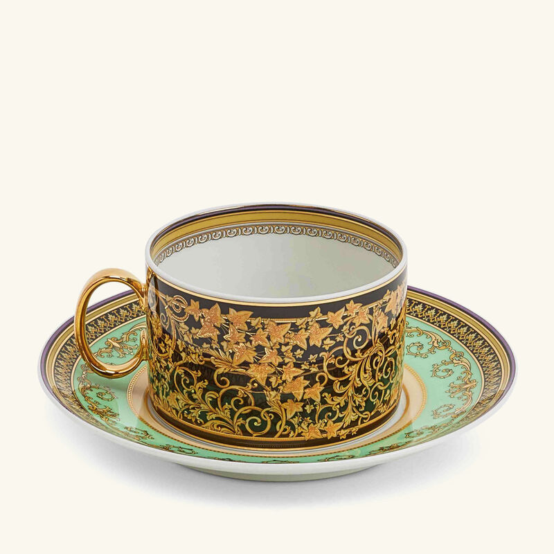 versace barocco mosaic tea cup   saucer pattern