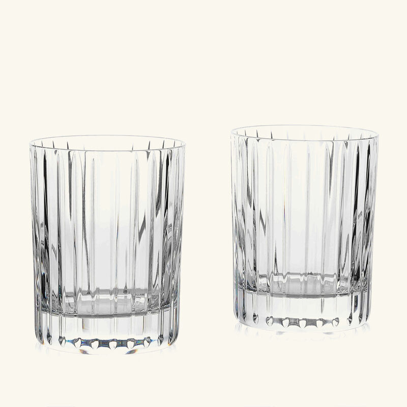 baccarat harmonie drinking glass large clear set of 2