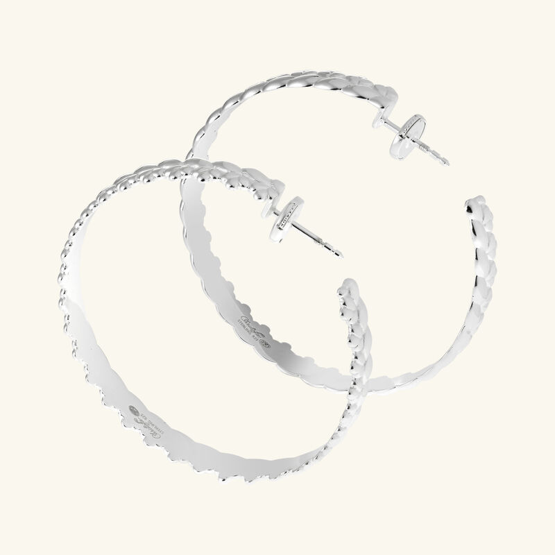 christofle babylone hoop earring sterling silver