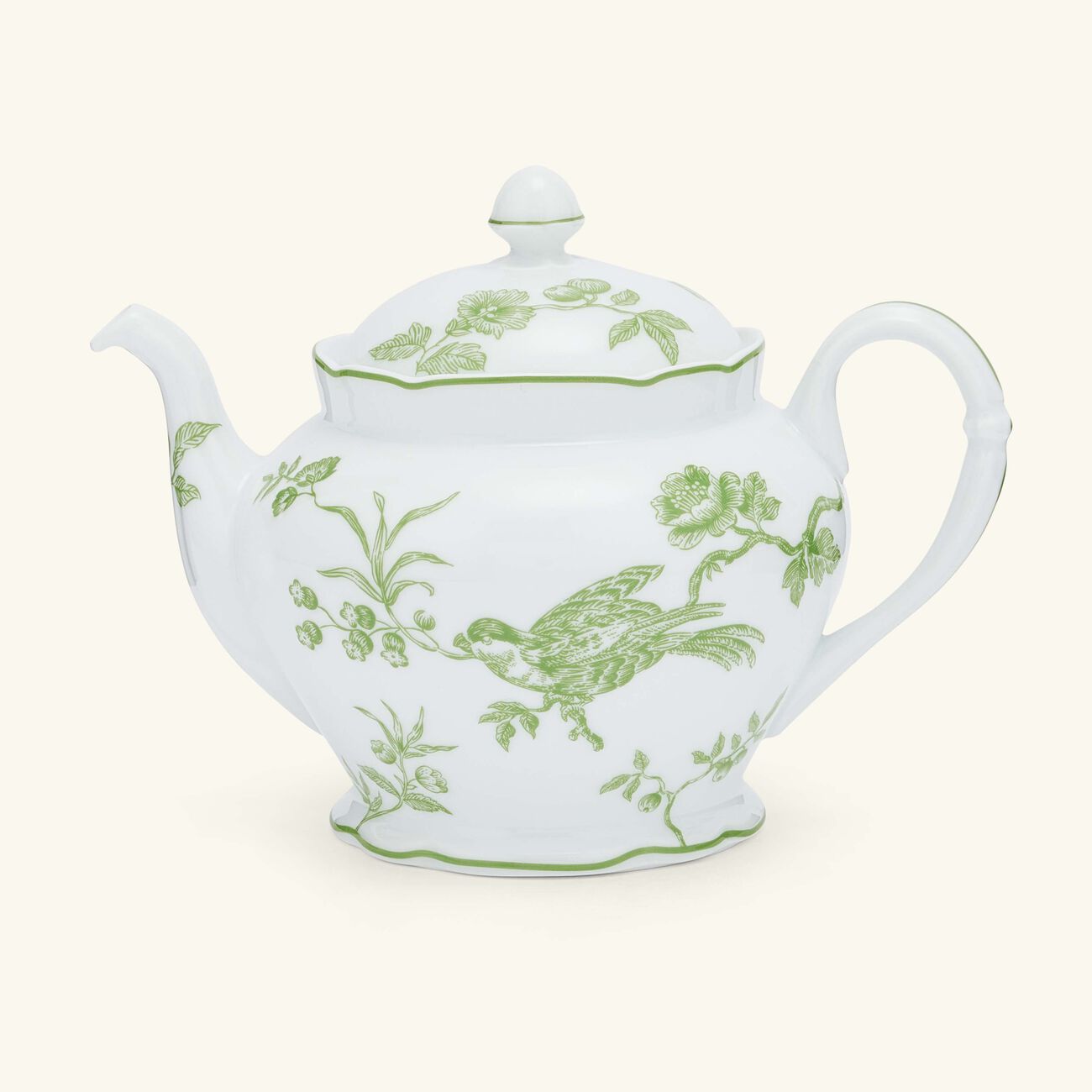 bernardaud albertine tea pot green
