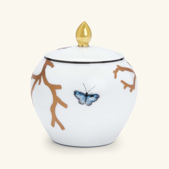 Aux Oiseaux Sugar Bowl Gold bernardaud aux oiseaux sugar bowl gold