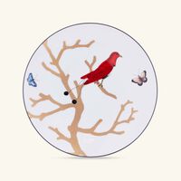bernardaud aux oiseaux salad plate round gold 21cm