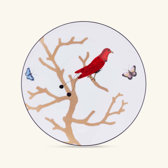 bernardaud aux oiseaux salad plate round gold 21cm