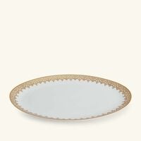 bernardaud venise serving platter oval gold 38cm