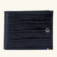 Croco Dandy Leather Wallet Black st dupont croco dandy leather wallet black