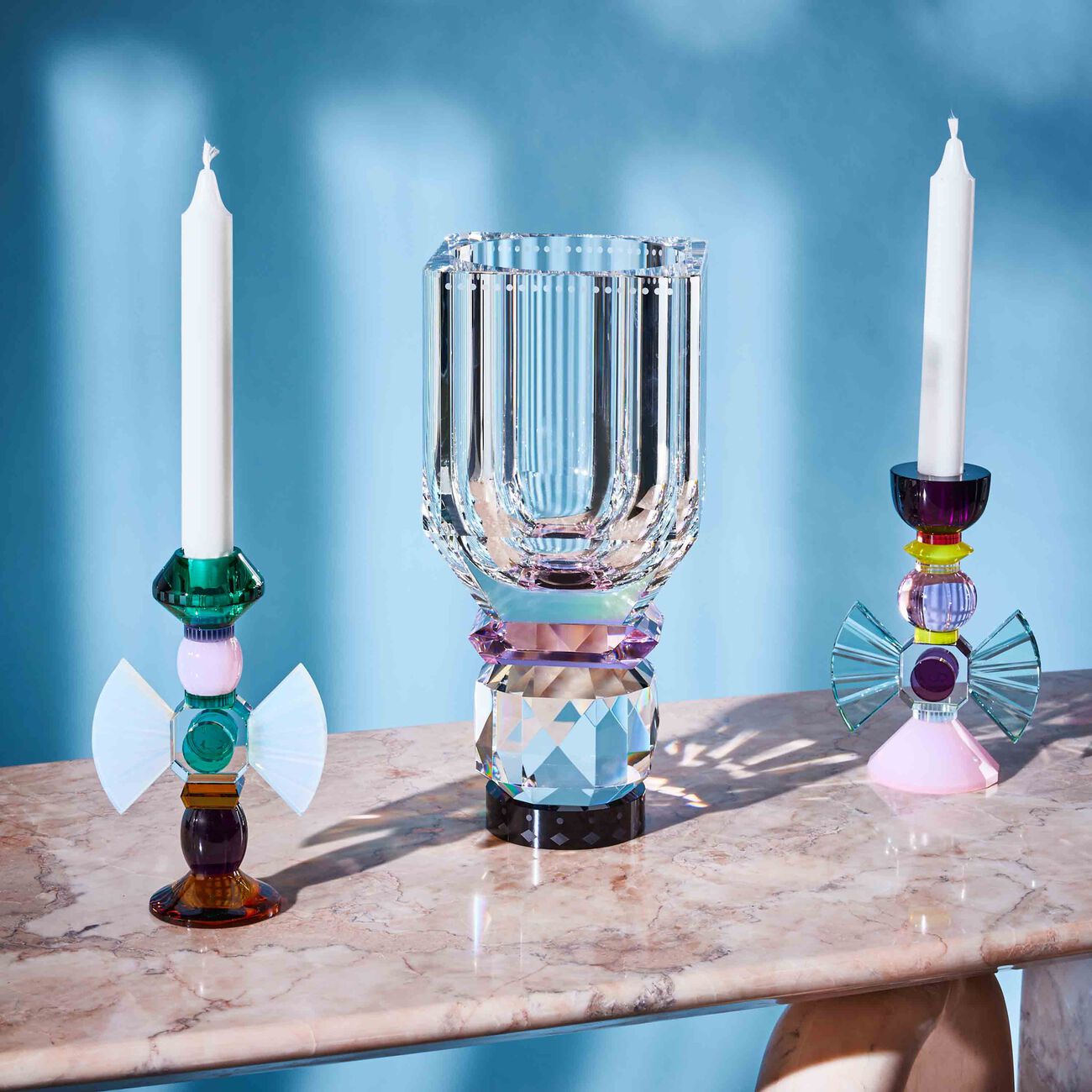 ريفليكشنز كوبنهاغن مزهرية يوتاه الكريستالية متوسطة شفافة