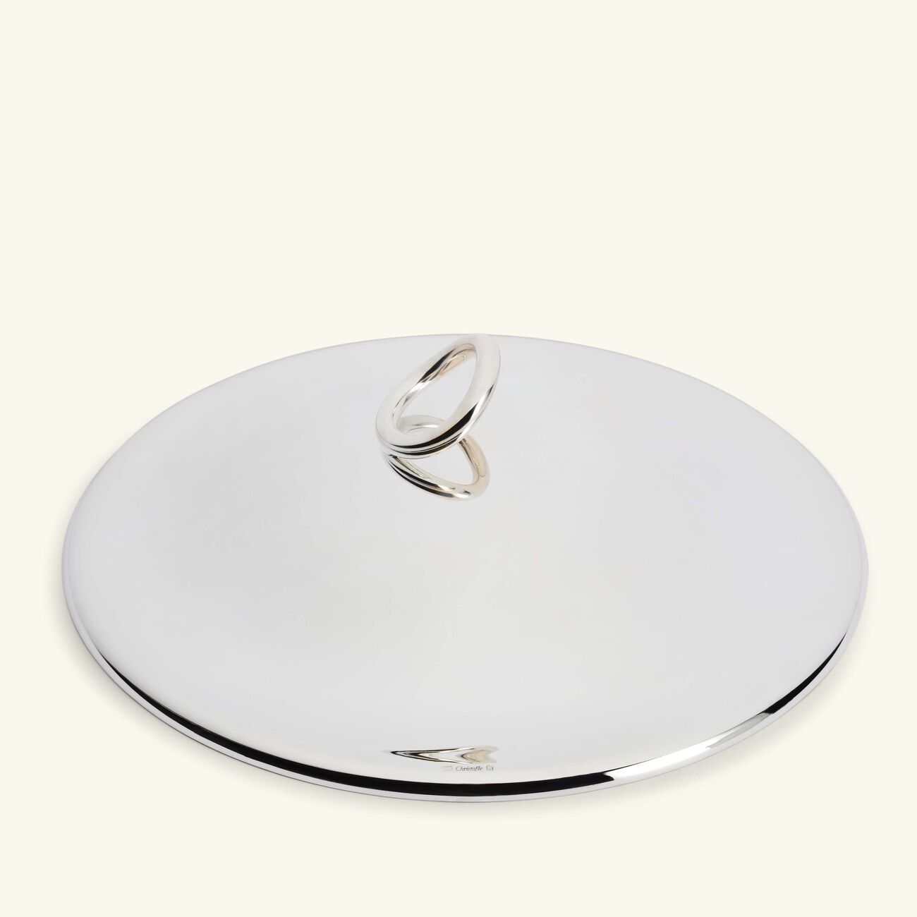 غطاء فيرتيجو دائري باللون الفضي 25 سم كريستوفل غطاء فيرتيجو دائري باللون الفضي 25 سم