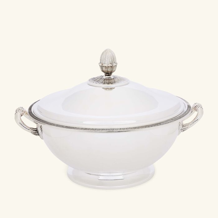 christofle malmaison soup tureen silver plated