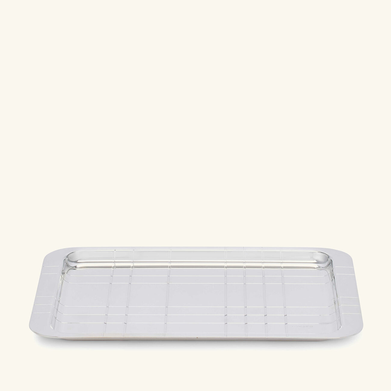 كريستوفل صينية جرافيك مستطيلة متوسطة بلون فضي