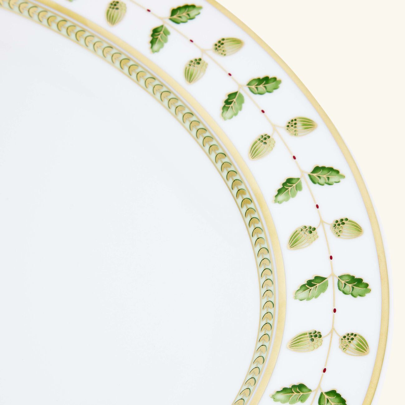 برناردو طبق الضيافة كونستانس بيضاوي أخضر 33 سم