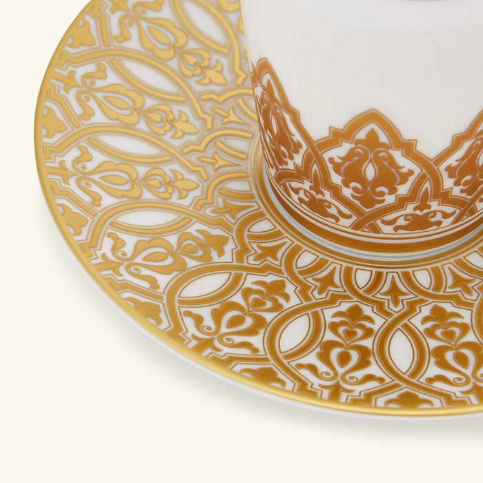 Venise Coffee Cup & Saucer Gold Set Of 2 bernardaud venise coffee cup saucer gold set of 2
