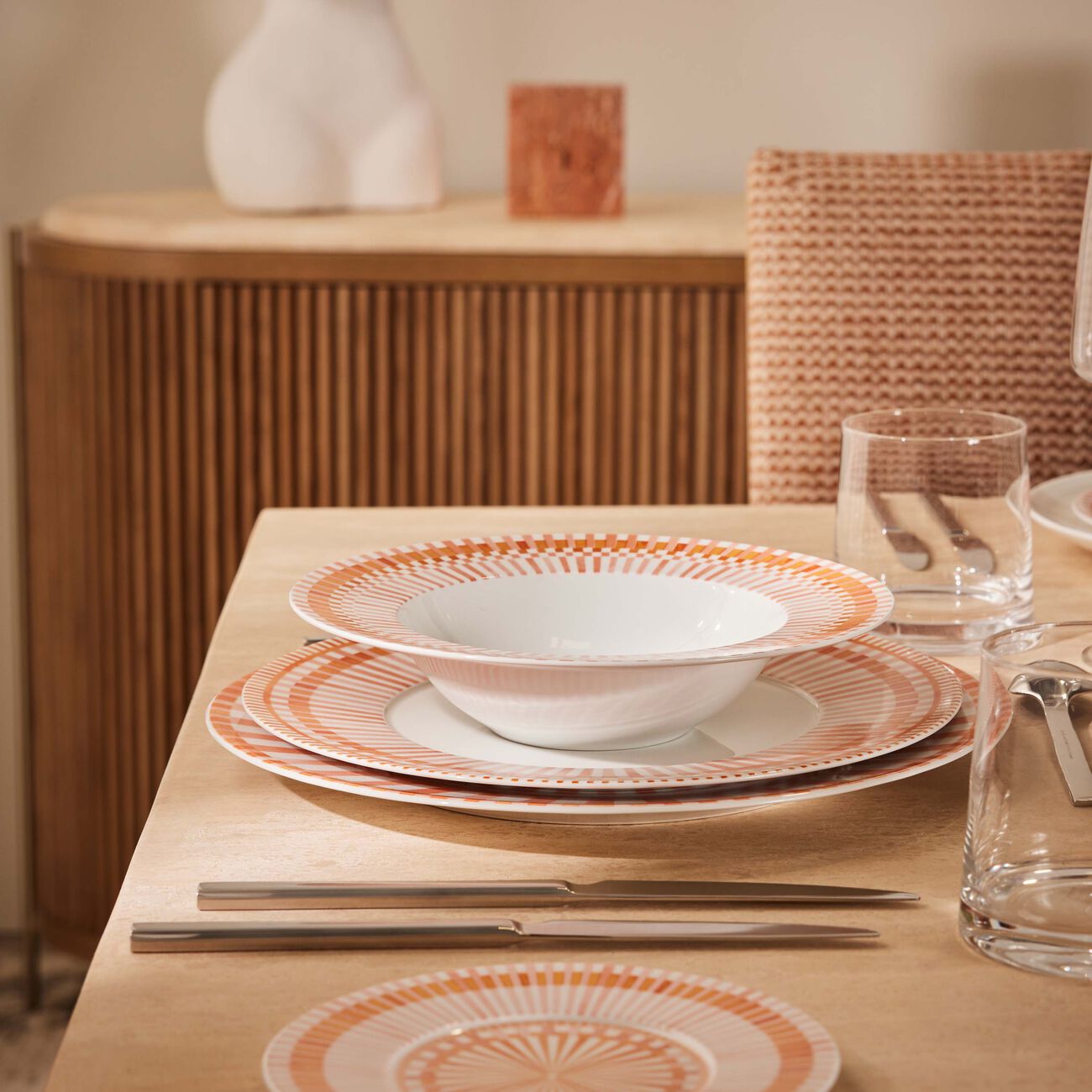Terra Rosa Soup Plate Round Orange 22cm bernardaud terra rosa soup plate round orange 22cm