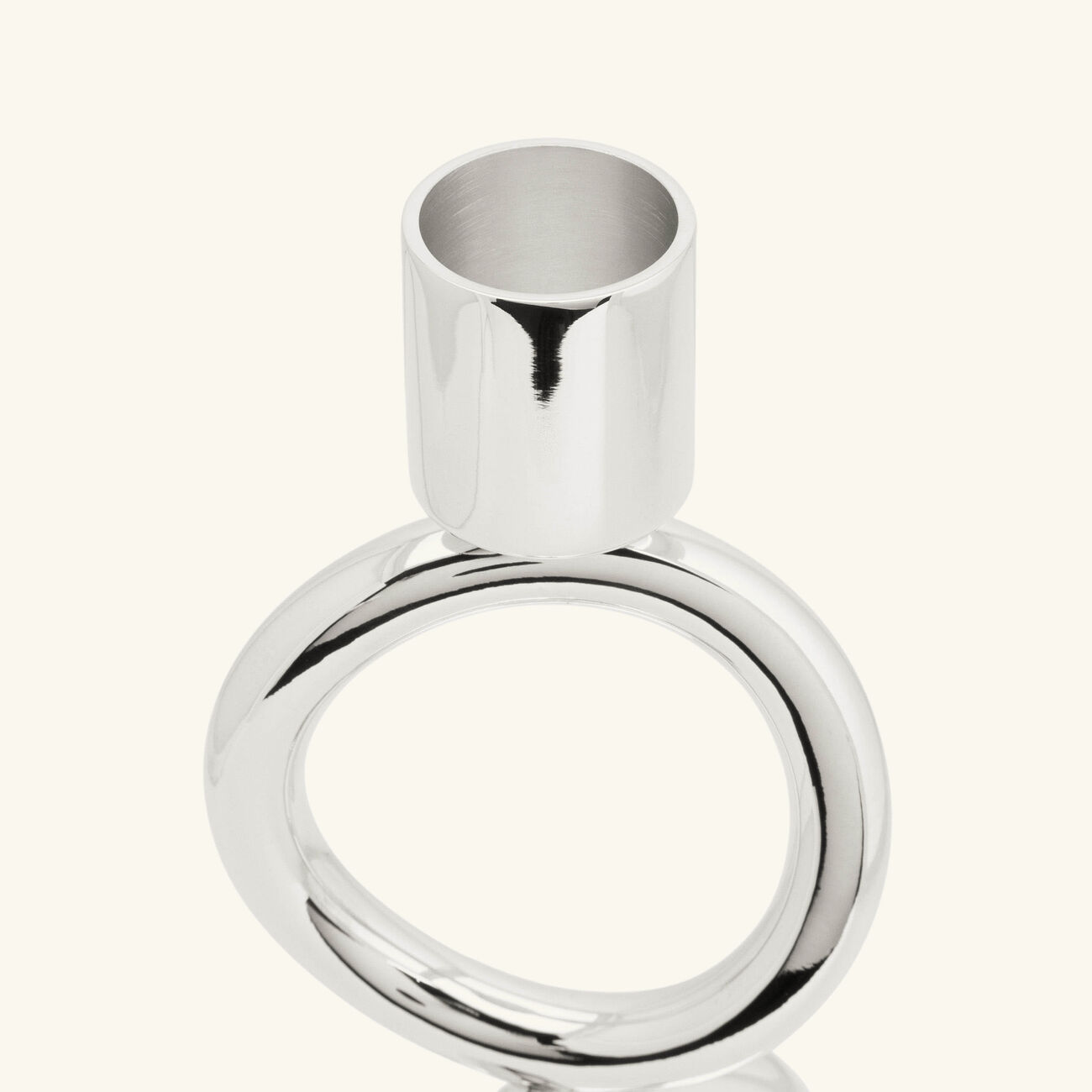 كريستوفل حامل الشموع فيرتيجو بثلاث حلقات باللون الفضي