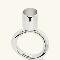 كريستوفل حامل الشموع فيرتيجو بثلاث حلقات باللون الفضي