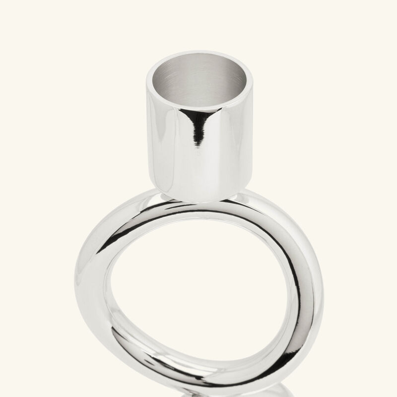 كريستوفل حامل الشموع فيرتيجو بثلاث حلقات باللون الفضي