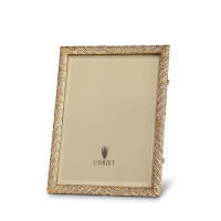 Deco Twist Pave Gold With White Crystals Picture Frame, small