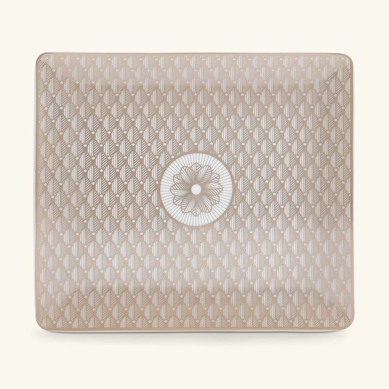 كريستوفل صينية مالميزون إمبيريال مستطيلة مطلية بالفضة قياس 17   15 سم