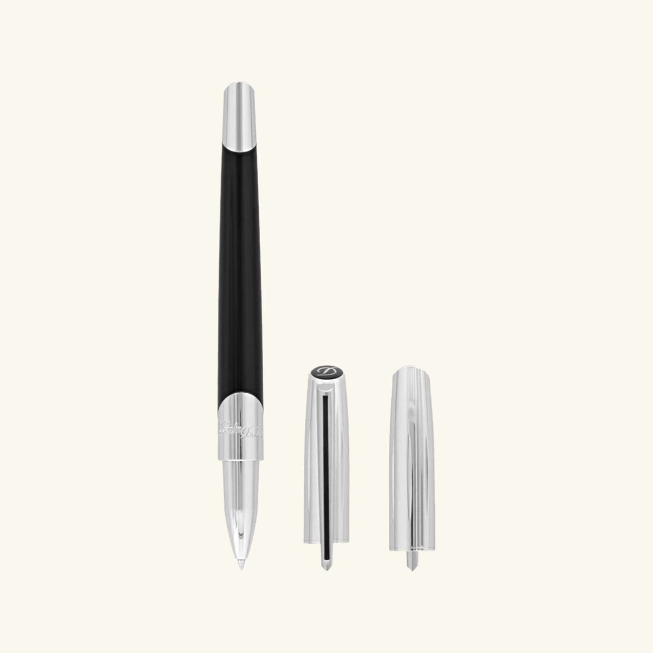 st dupont defi millennium rollerball pen silver