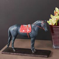 English Purebred Horse Sculpture Large Black lladro english purebred horse sculpture large black