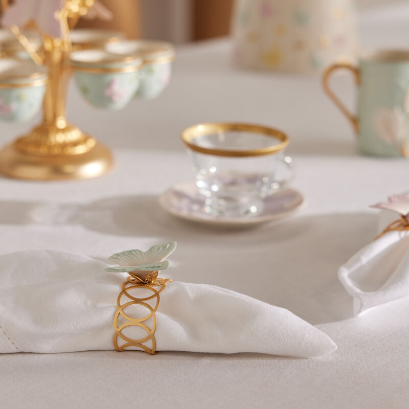 Butterfly Napkin Ring White Set Of 4 villari butterfly napkin ring white set of 4