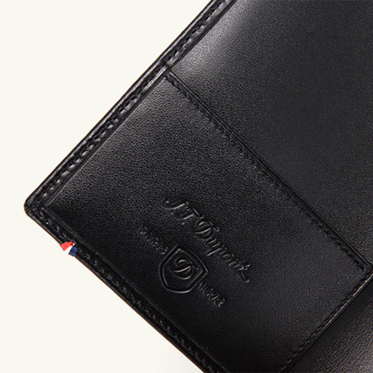 اس تي دوبون حافظة جوازات السفر لاين دي سوداء