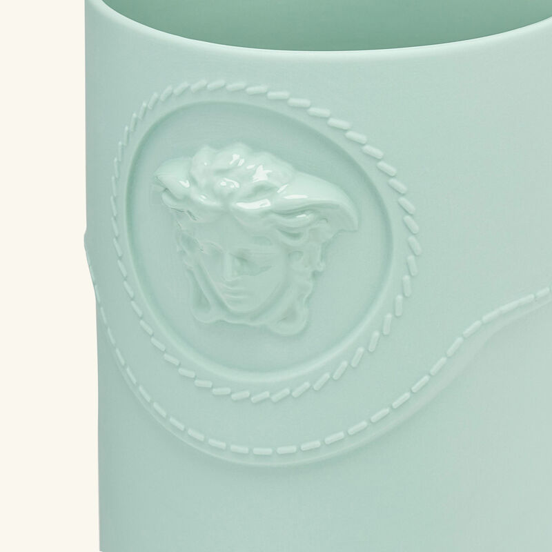 versace la medusa vase mini green