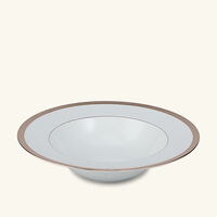 Maille Platine Soup Plate White 22cm bernardaud maille platine soup plate white 22cm