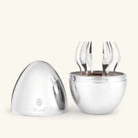 كريستوفل طقم شوك مود يامي فضي من 6 قطع