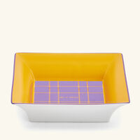 Tartan Trinket Tray Square Small Yellow etro tartan trinket tray square small yellow