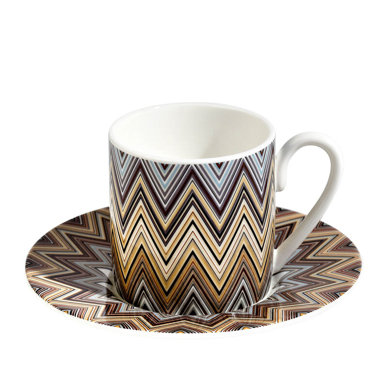 Zig Zag Jarris Coffee Cup & Saucer Pattern missoni home zig zag jarris coffee cup saucer pattern