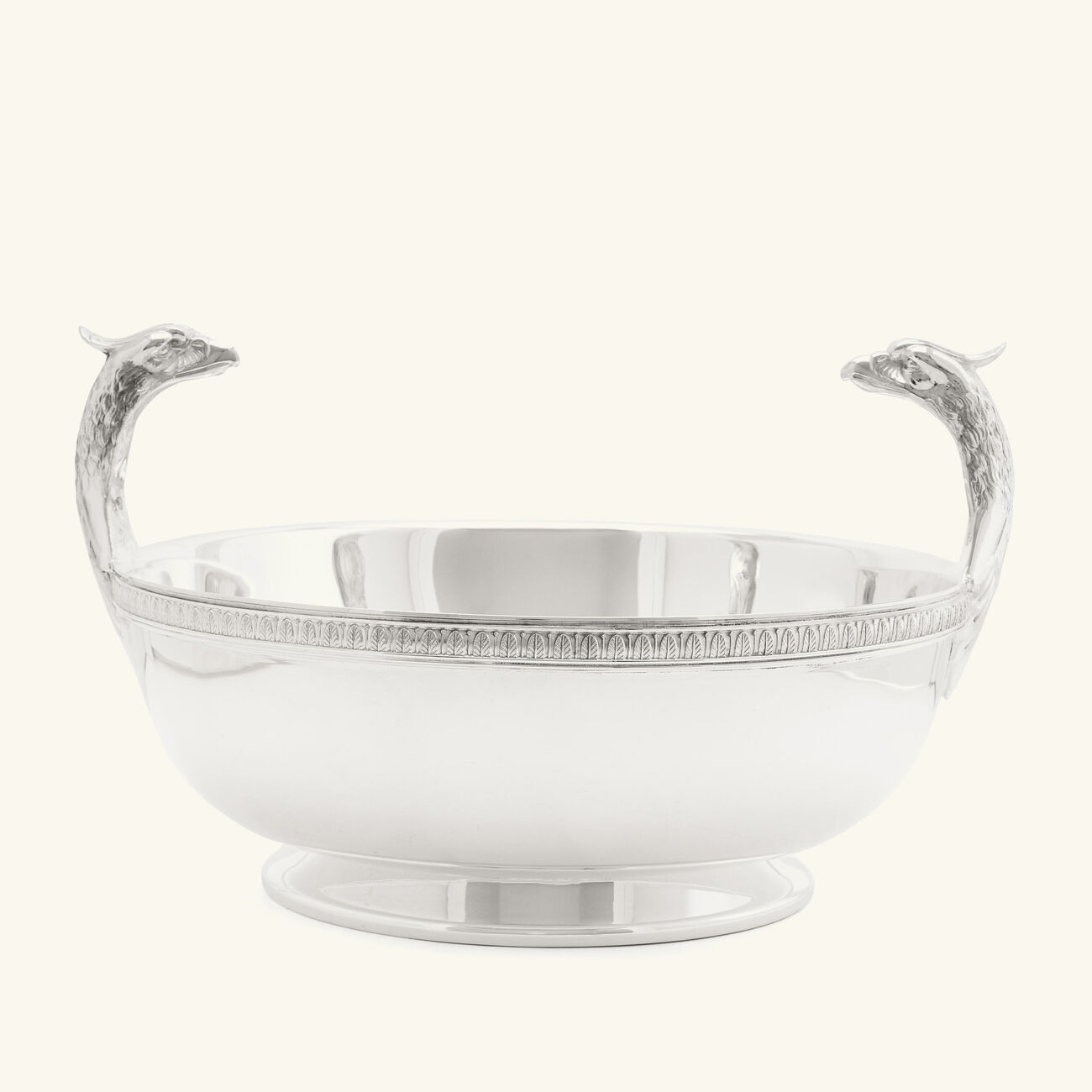 كريستوفل قطعة ديكور مركزية مالميزون على شكل رأس نسر باللون الفضي