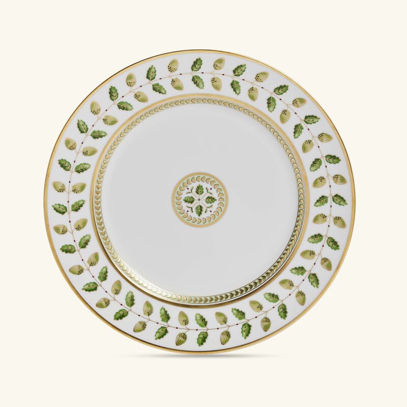 bernardaud constance dinner plate round green 26cm