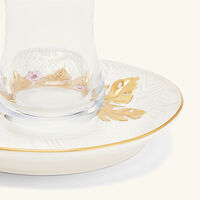 villari acapulco tea cup   saucer clear