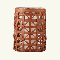 ralph lauren home preston hurricane candle holder large brown