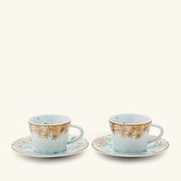 Coffee Cup & Saucer Blue Set Of 2 bernardaud coffee cup saucer blue set of 2